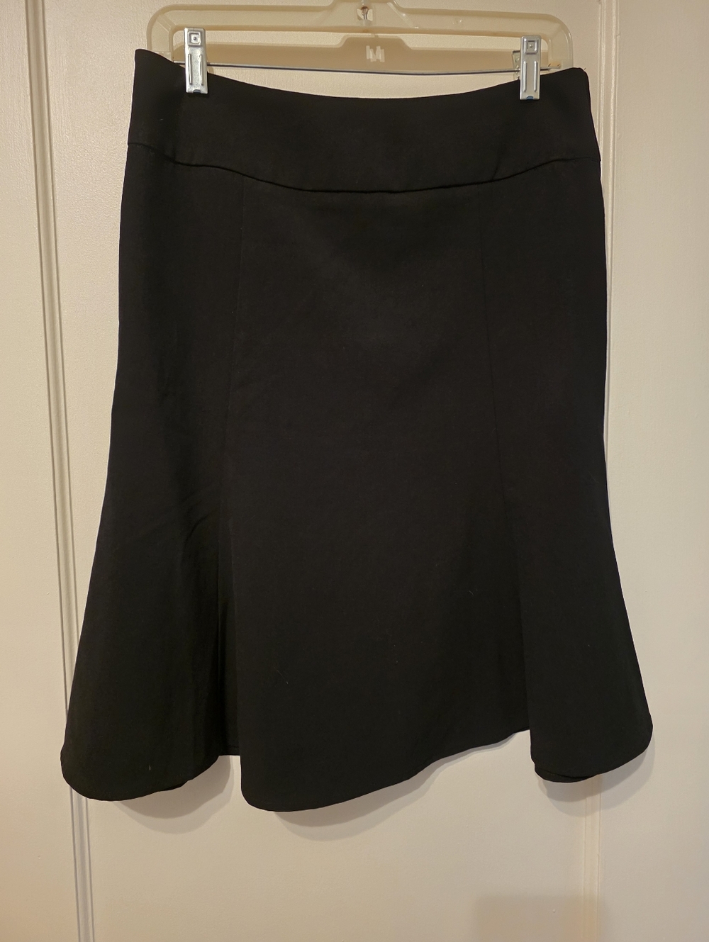 Maurices Side Zip Black Flared A-Line Skirt Size 3/4